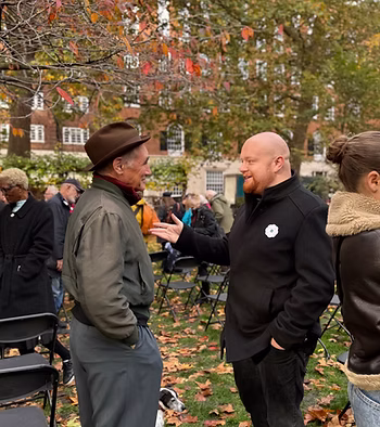Sir Mark Rylance with Jonathan Maunders